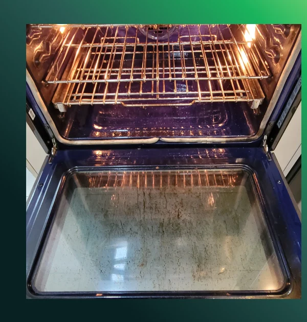Oven restoration before cleaning